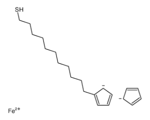 11-Ferrocenyl-1-undecanethiol structure