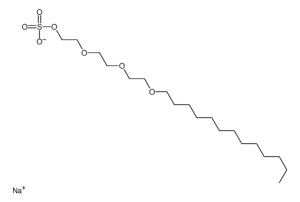 Sodium 2-[2-[2-(tridecyloxy)ethoxy]ethoxy]ethyl sulphate structure